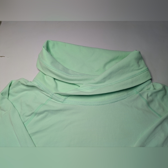 LULULEMON HEALTHY HEART FRESH TEAL PULLOVER BUTTERY SOFT Mint Green Sz 6 - 8 - Picture 3 of 11